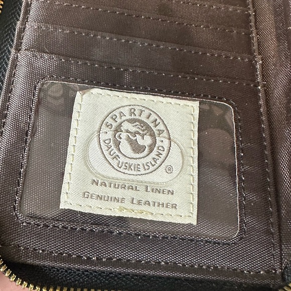 Spartina 449 Black and Gray Leather Wallet - Picture 3 of 7